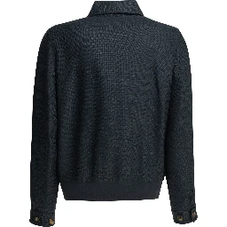 Lightweight jacket made of a silk-linen blend