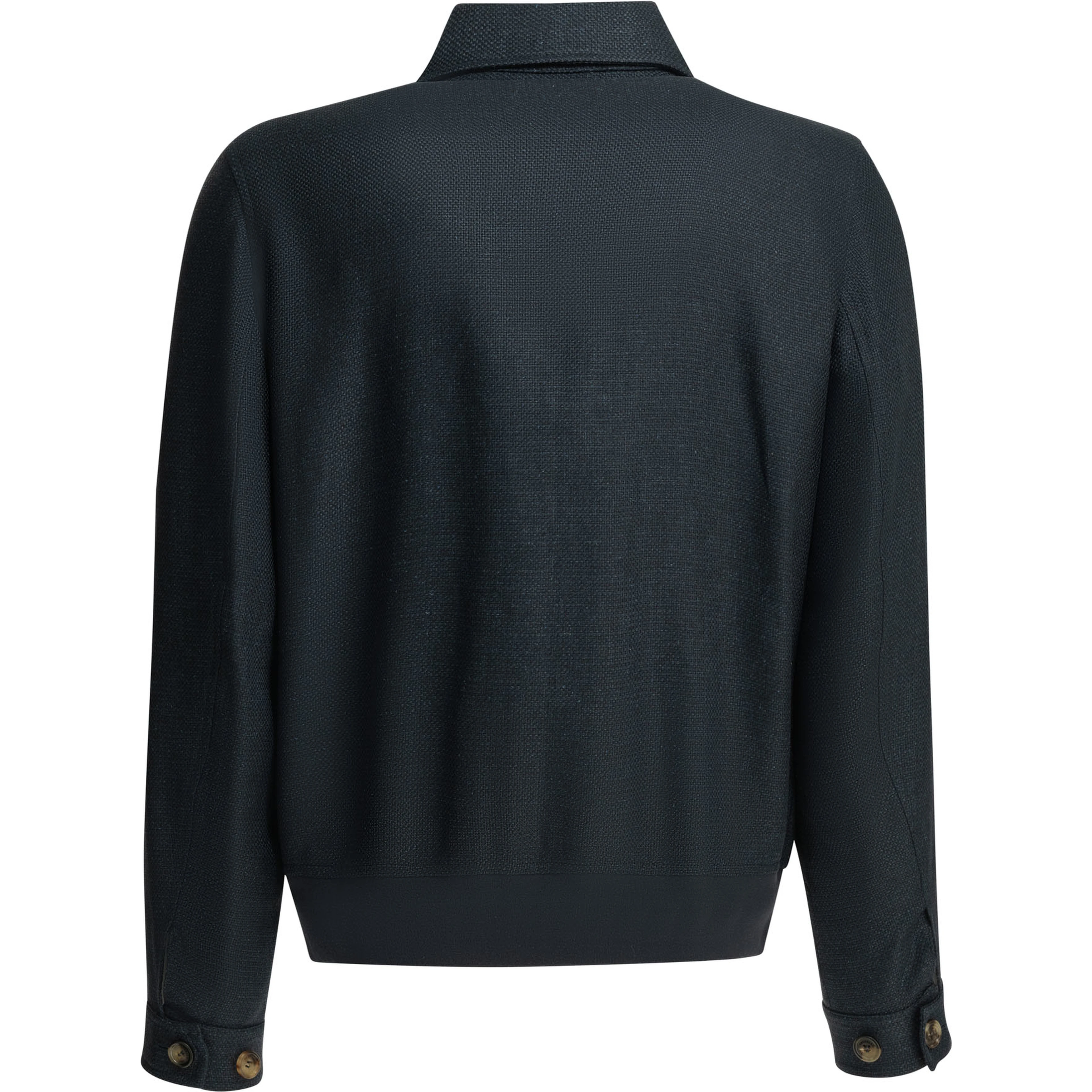 Lightweight jacket made of a silk-linen blend