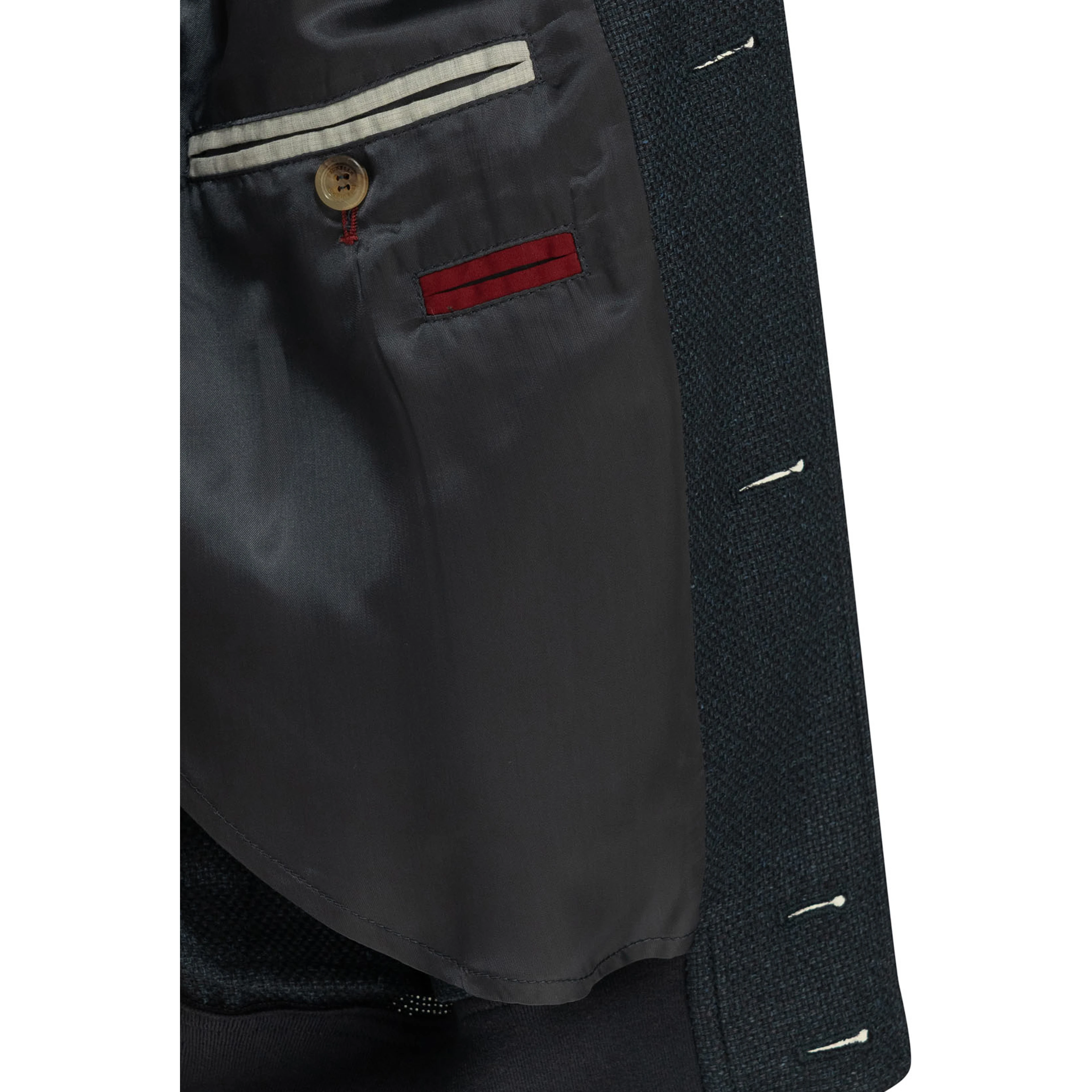 Lightweight jacket made of a silk-linen blend