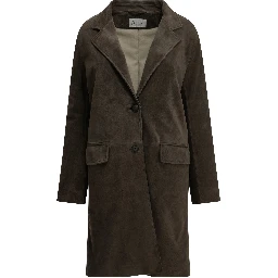 Padded suede jacket