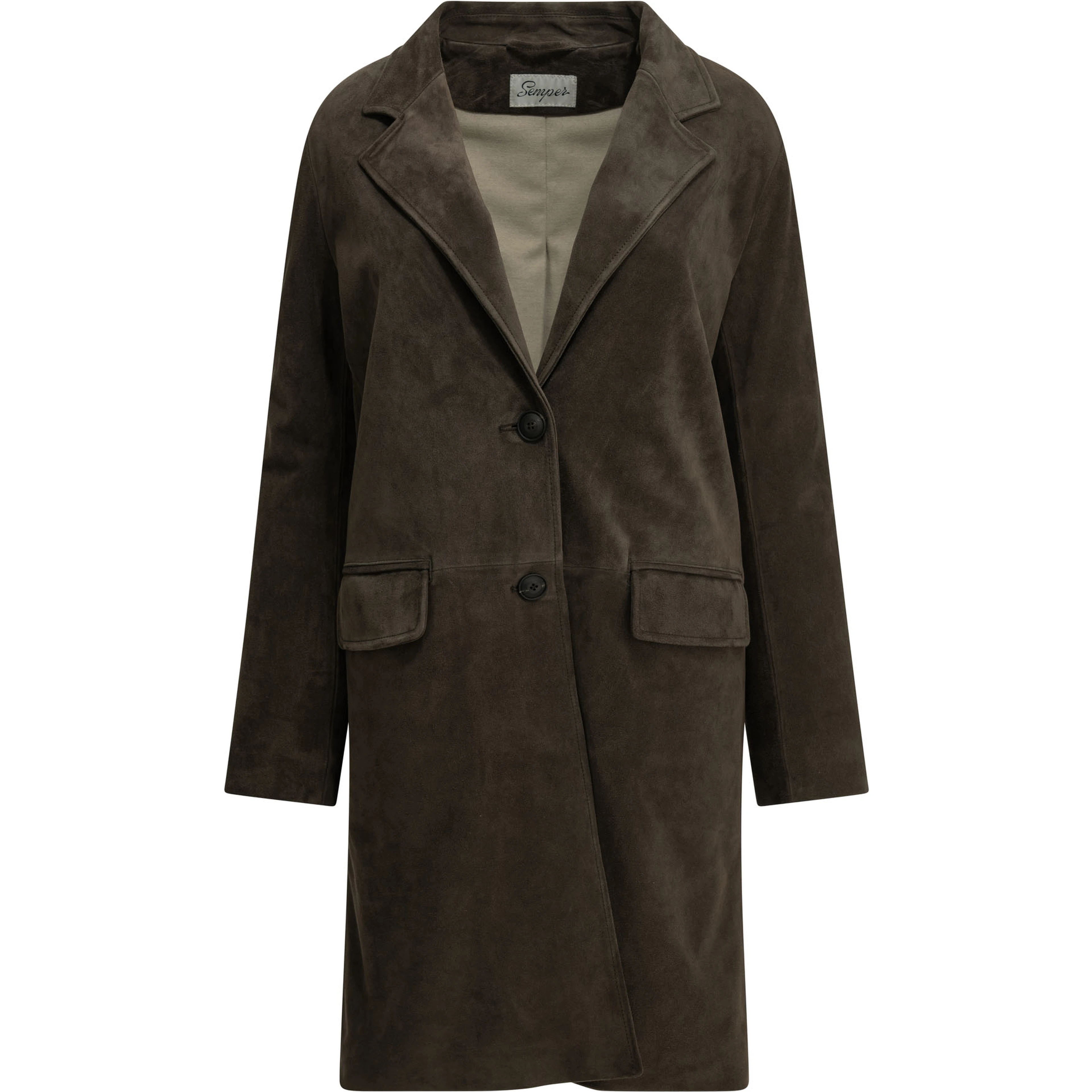 Padded suede jacket