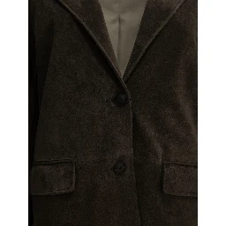 Padded suede jacket