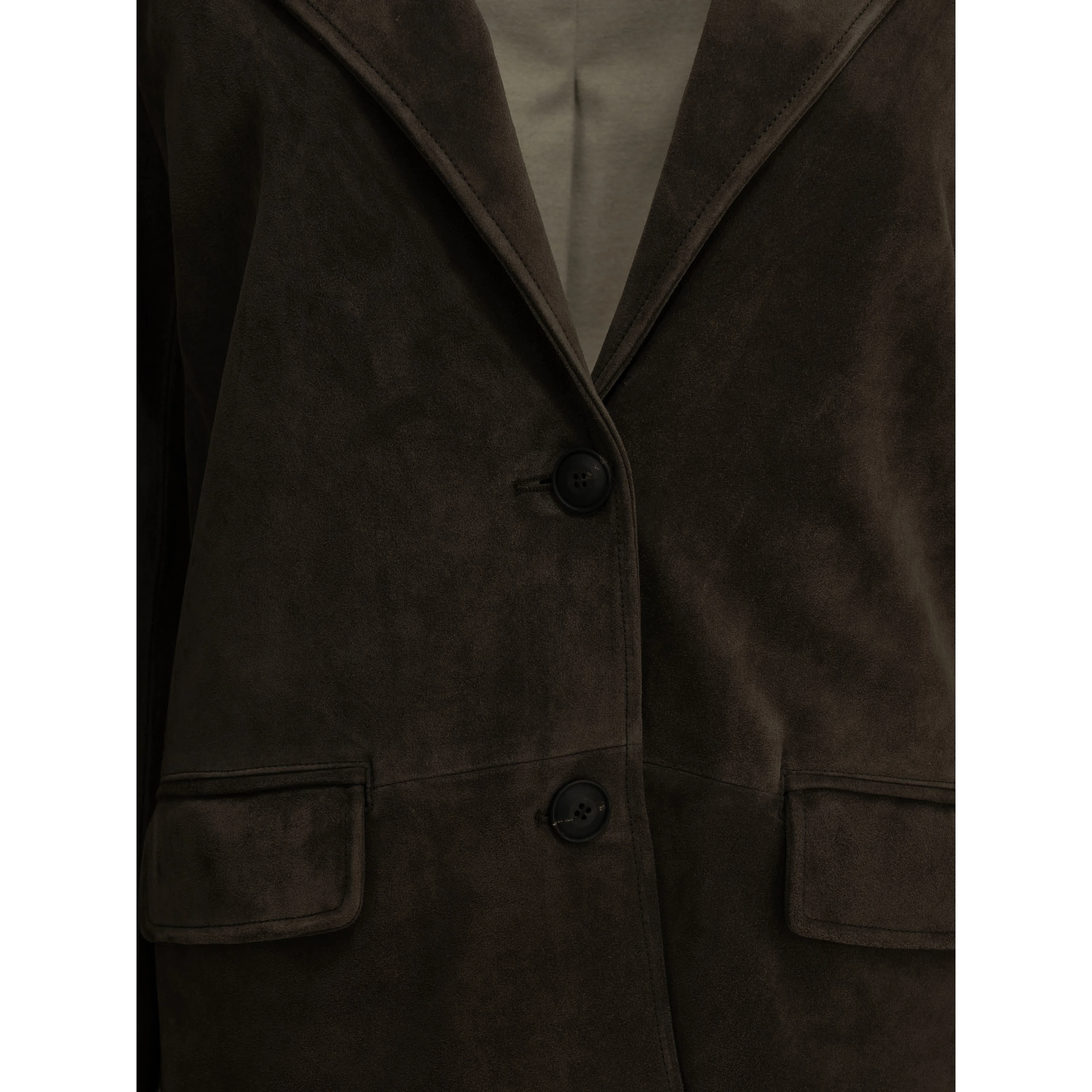 Padded suede jacket