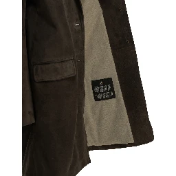 Padded suede jacket
