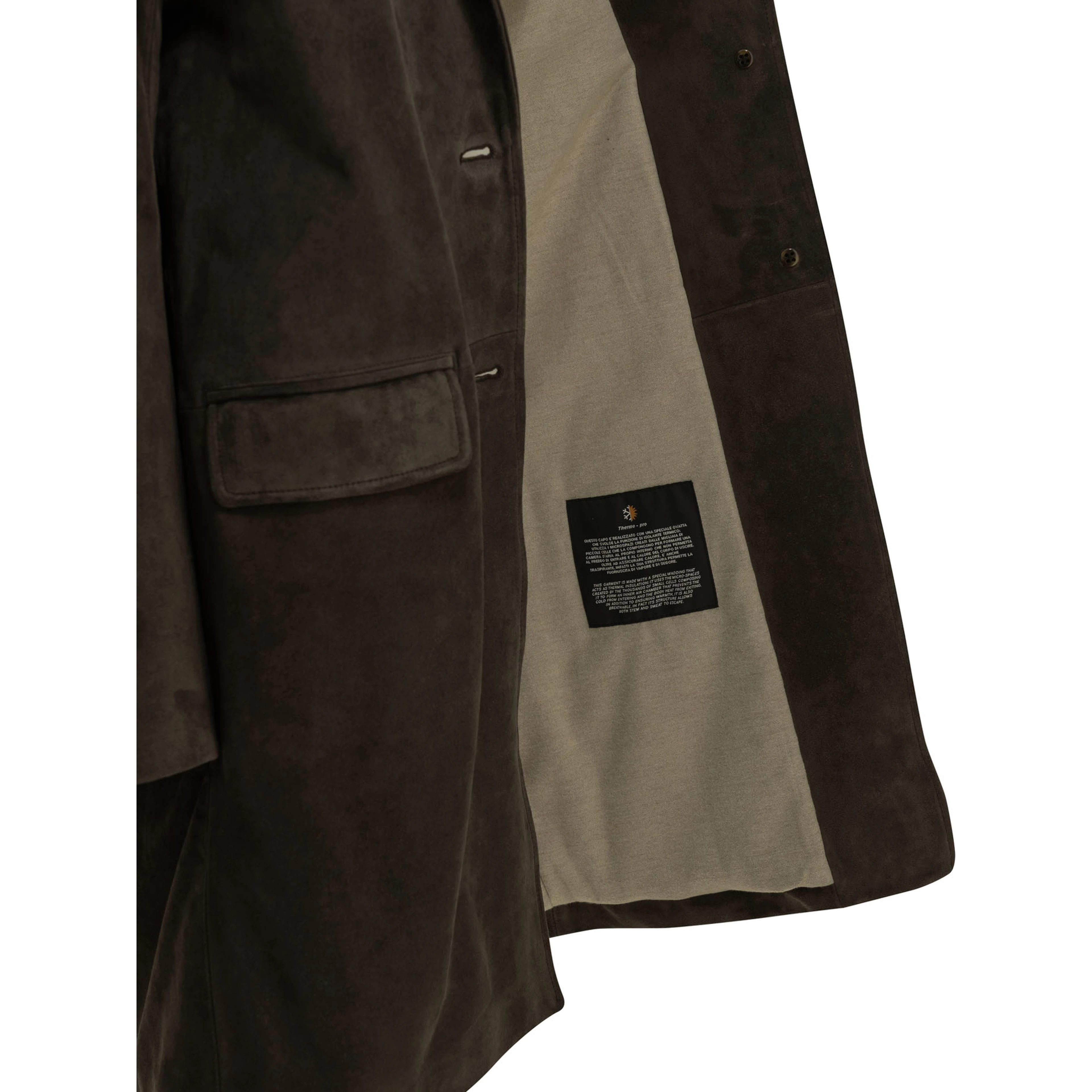 Padded suede jacket