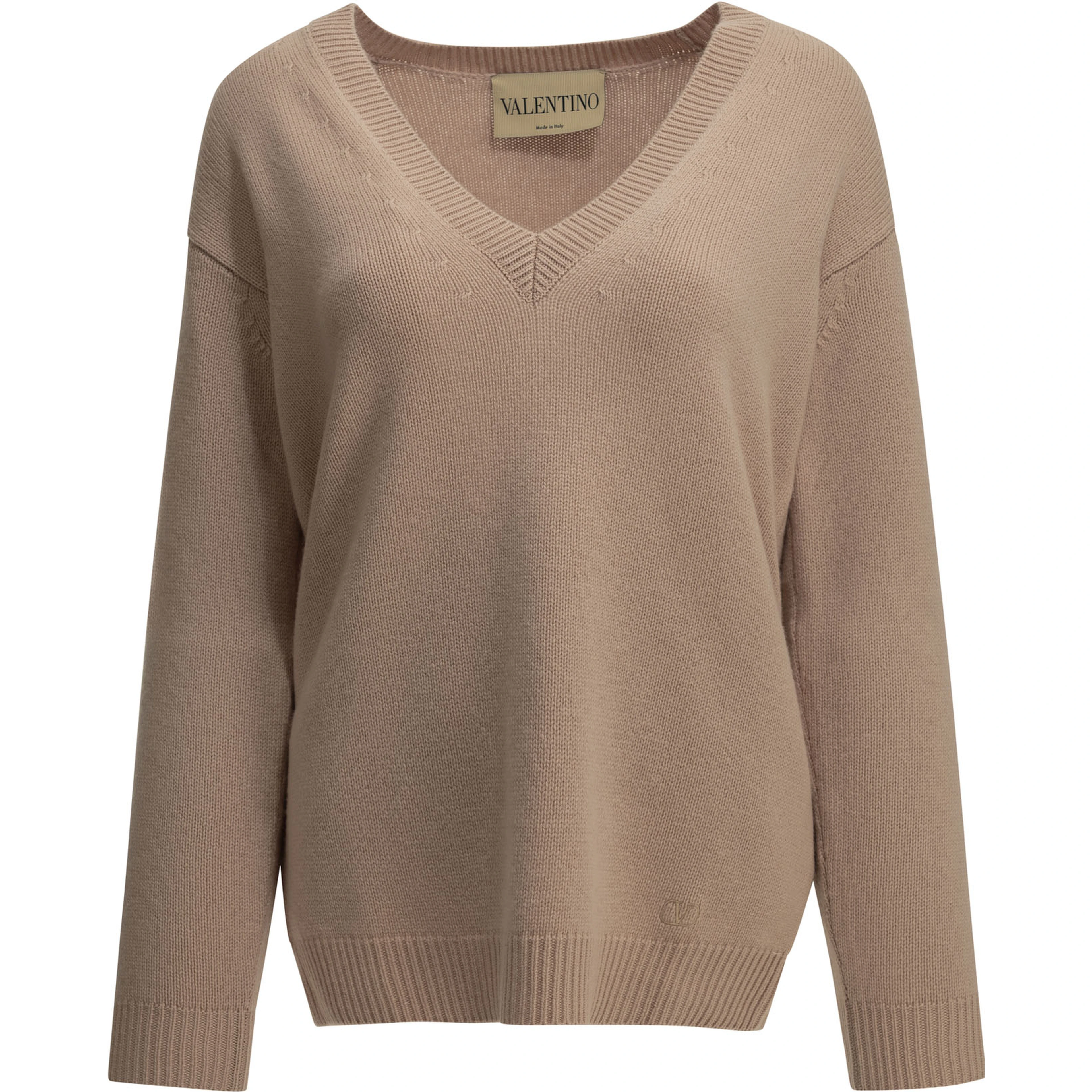 V-neck cashmere sweater