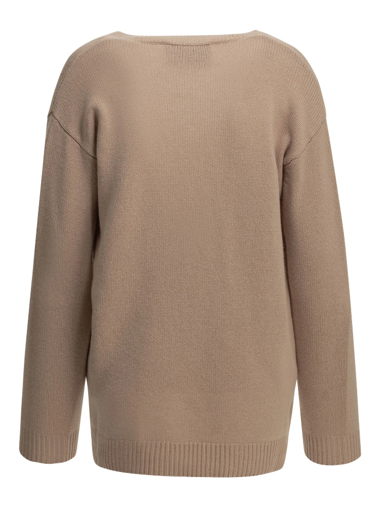 V-neck cashmere sweater alternative