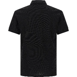 Black Cotton Polo Shirt