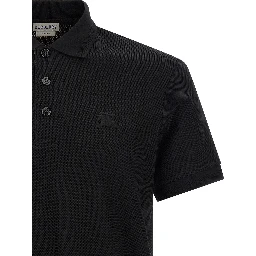 Black Cotton Polo Shirt