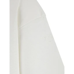 T-Shirt TELEMO White with Round Neck and Short Sleeves in Cotton for Men