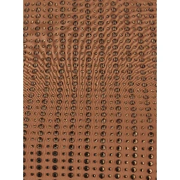 One-Piece Swimsuit with Racerback and Striped Sequins in Stretch Tech Fabric Brown Women