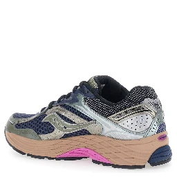 Omni 9 Blue Low Top Sneakers with Perforated Design and Logo Patch on the Tongue in Tech Fabric Unisex
