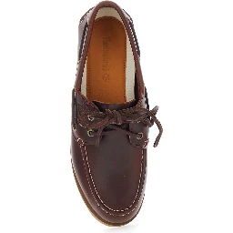 Bordeaux Loafers with Bow Detail on the Front and Embossed Logo on the Side in Leather Man