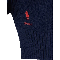CN PO-LONG SLEEVE-PULLOVER Blue Sweater with Round Neck and Long Sleeves for Men