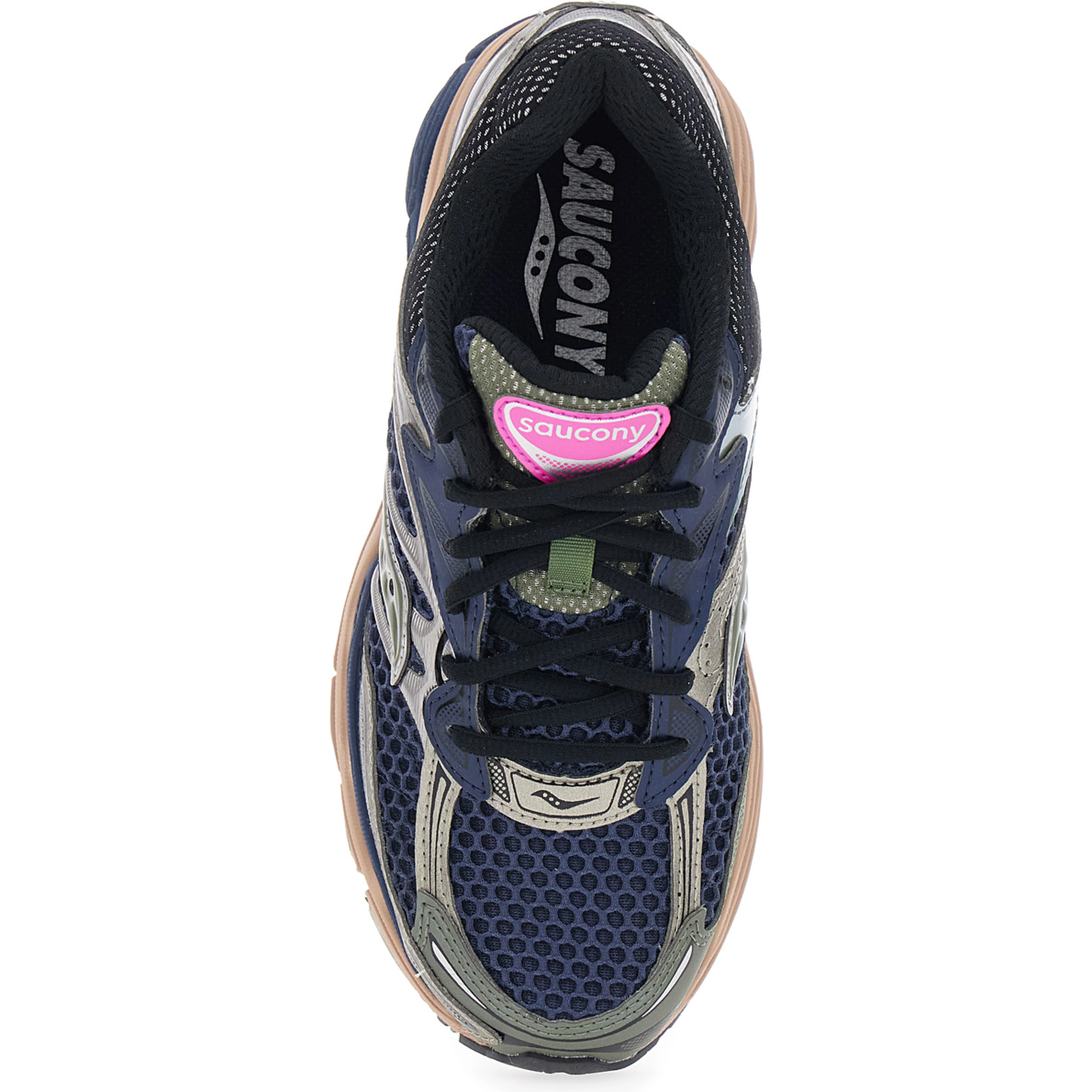 Omni 9 Blue Low Top Sneakers with Perforated Design and Logo Patch on the Tongue in Tech Fabric Unisex