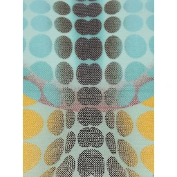 Multicolor High Neck Top with All-Over Print in Tech Fabric for Women