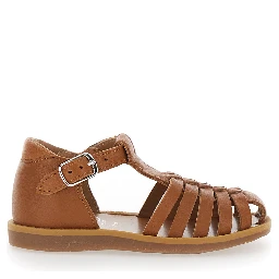 PITTI NAPPA Brown Leather Sandals