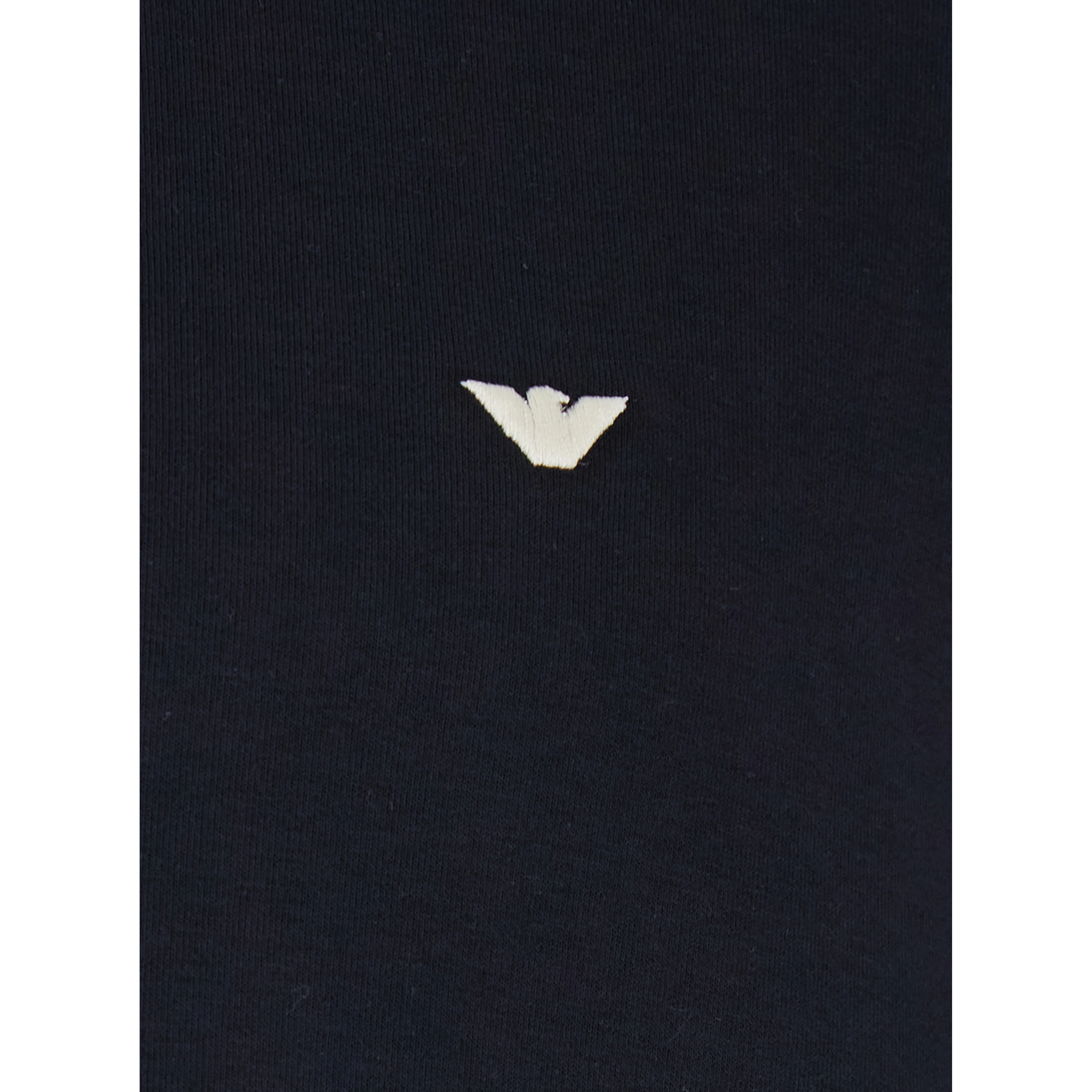 Blue High Neck Sweatshirt with Logo Embroidery on the Front and Zip Closure on the Front in Cotton Blend for Men