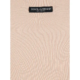 Pink Sleeveless Top with Round Neck and Logo Patch on the Front in Cotton for Women