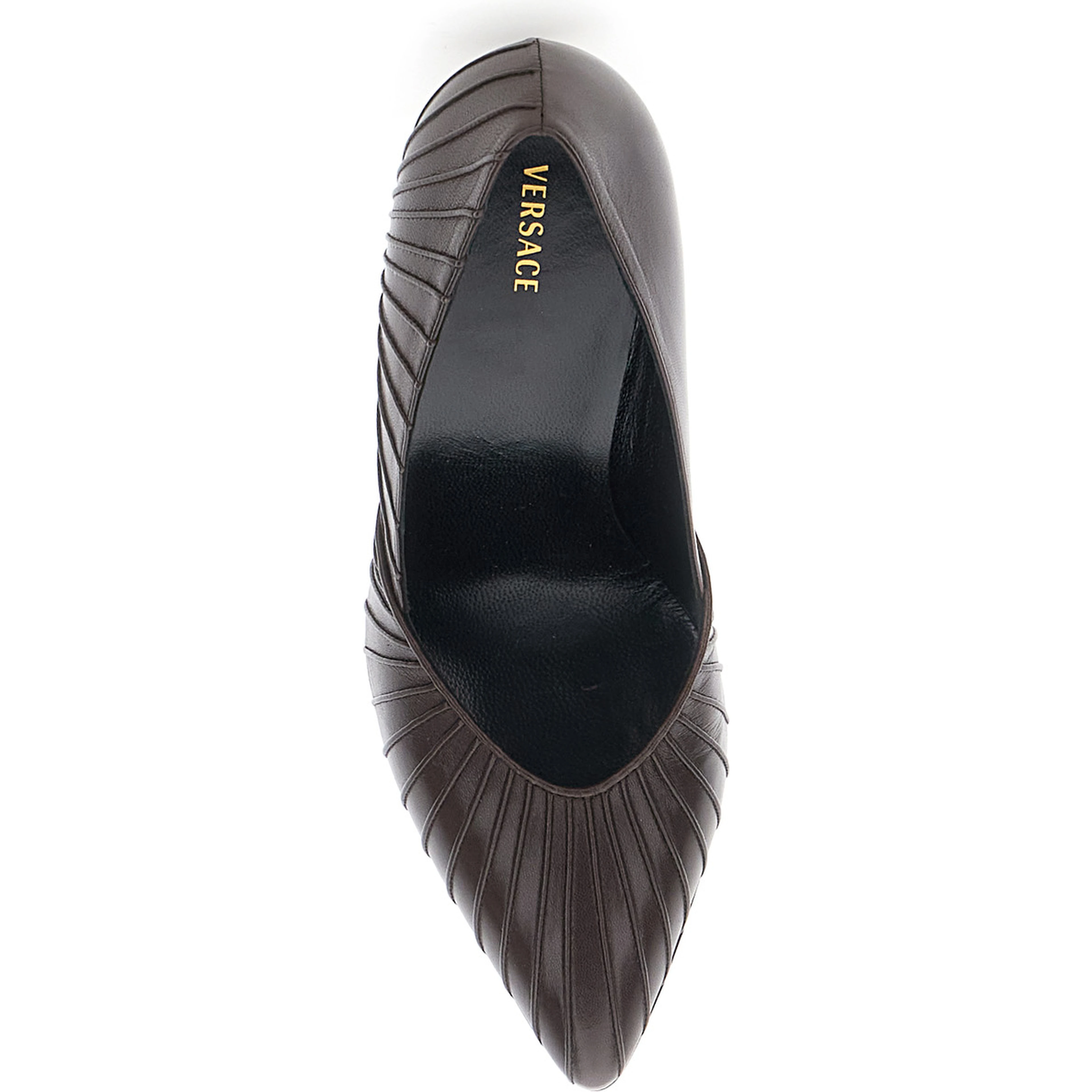 GIANNI PUMP LEATHER Brown Leather Pumps for Women