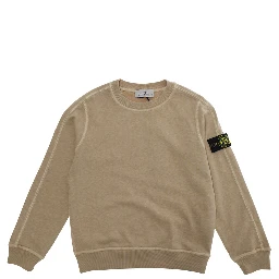 Hoodie L1S166100012S0060V0190 Beige with Hood and Logo on Front in Cotton Men