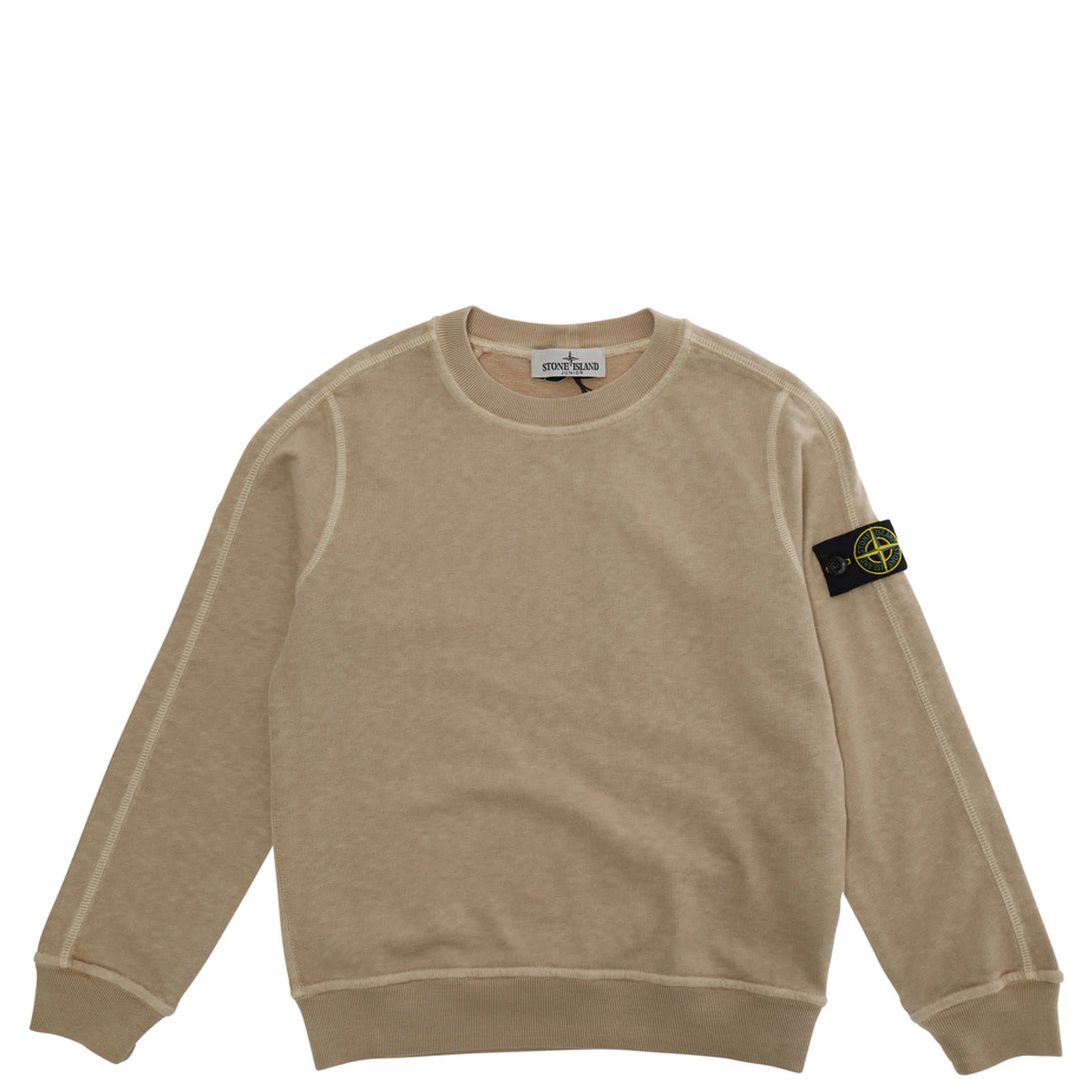 Hoodie L1S166100012S0060V0190 Beige with Hood and Logo on Front in Cotton Men