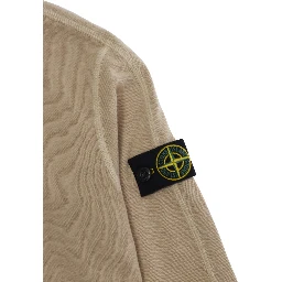 Hoodie L1S166100012S0060V0190 Beige with Hood and Logo on Front in Cotton Men