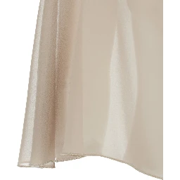 Beige Stole with side knot in Tech Fabric Woman