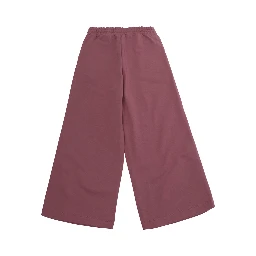 pink pants with elasticated waist and logo on the front in cotton Girl