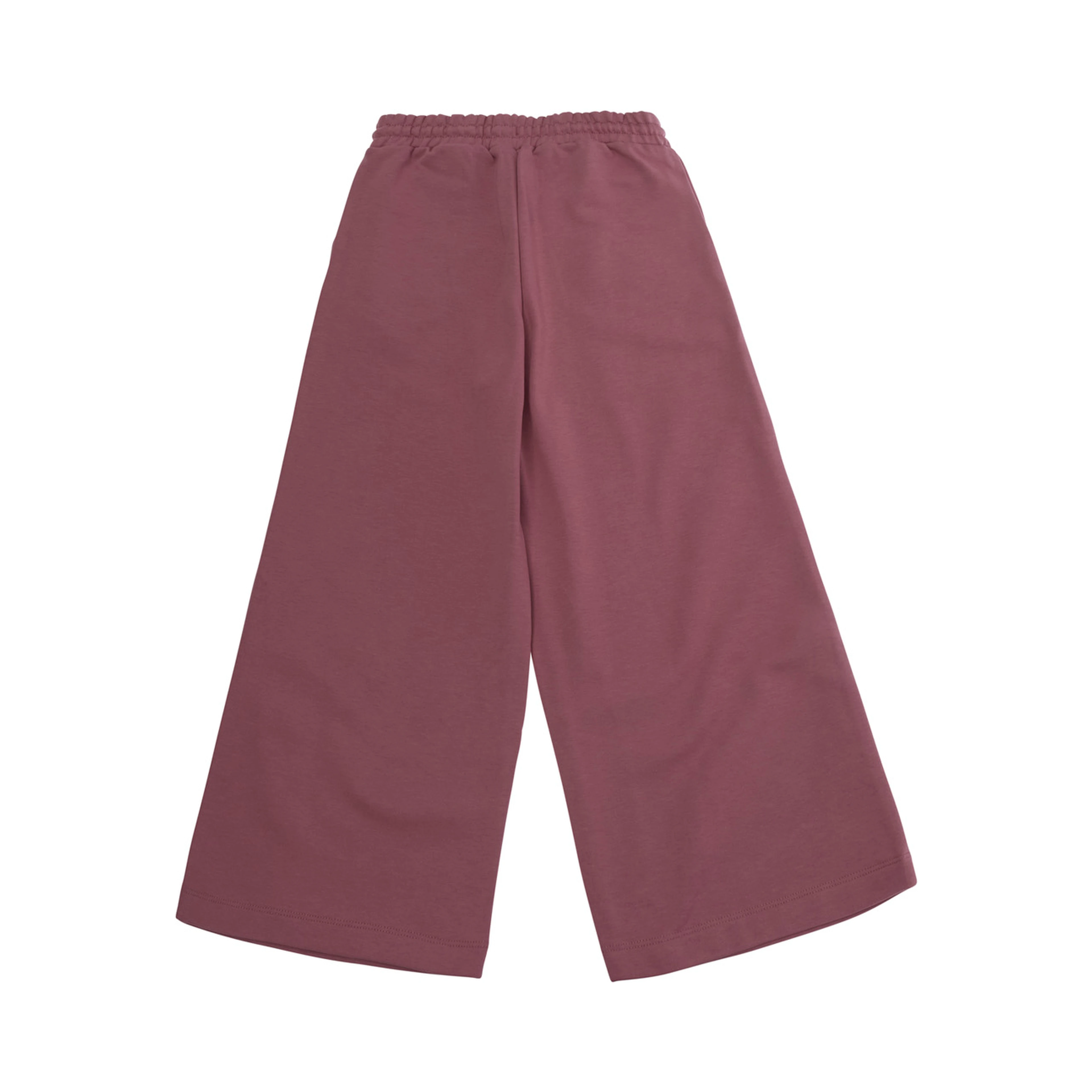 pink pants with elasticated waist and logo on the front in cotton Girl