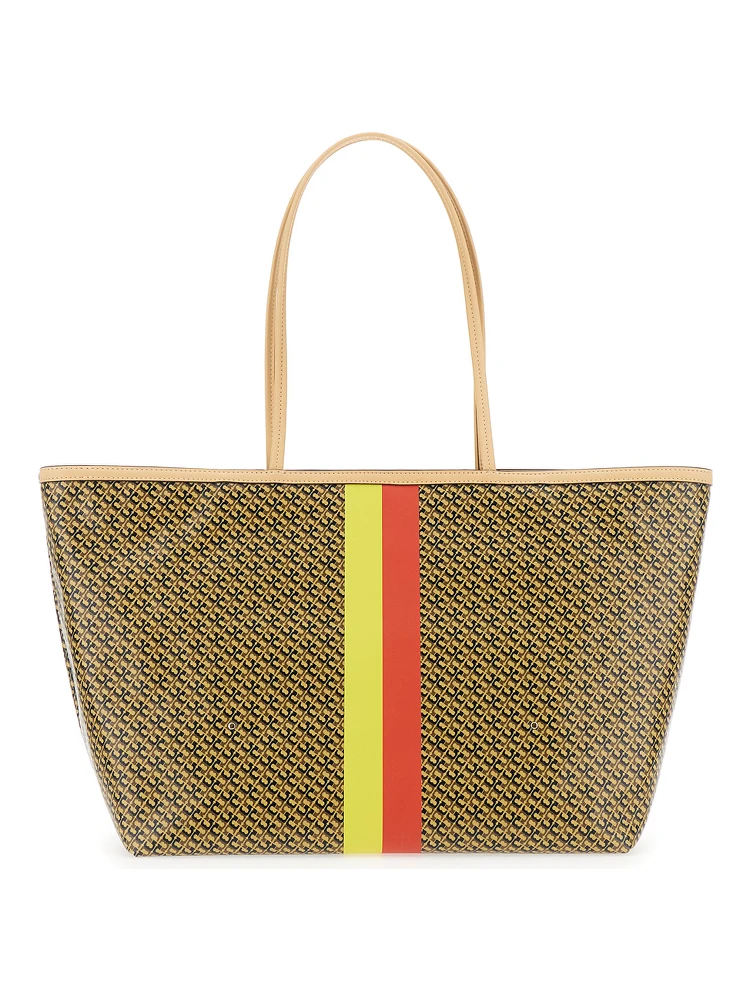 The Racer Multicolor Tote bag with All-Over Print and Stripes In Cotton Blend for Women alternative