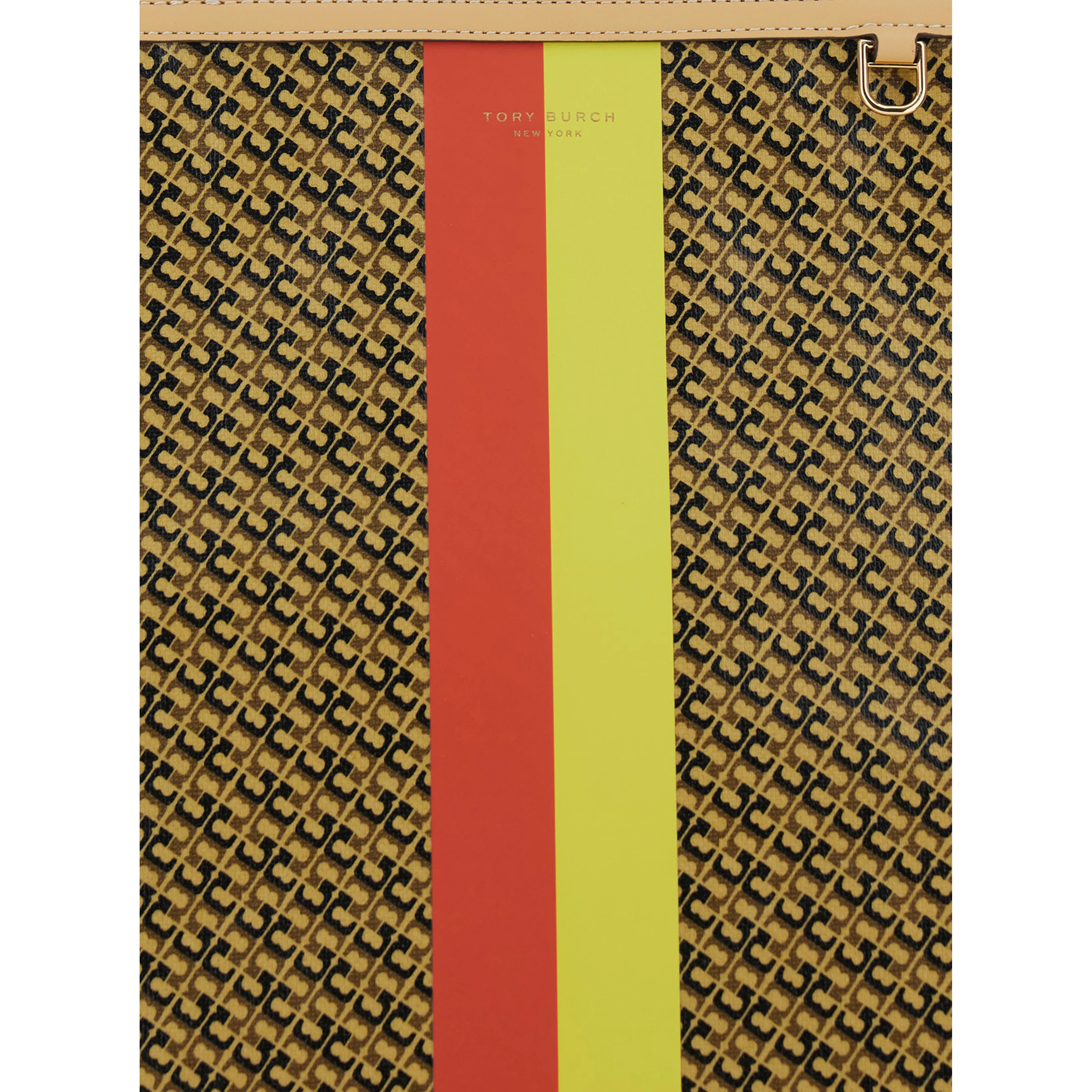 The Racer Multicolor Tote bag with All-Over Print and Stripes In Cotton Blend for Women