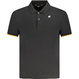 Black Cotton Men's Polo