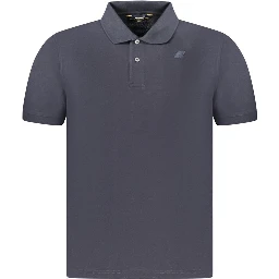 Blue Cotton Men's Polo