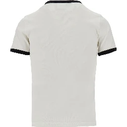 Cotton T-shirt with contrasting trims