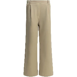 Wide leg pants in organic cotton