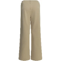 Wide leg pants in organic cotton