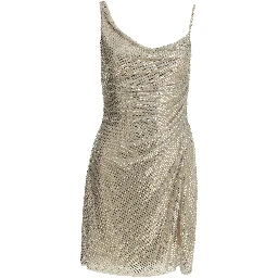 Short dress with rhinestones