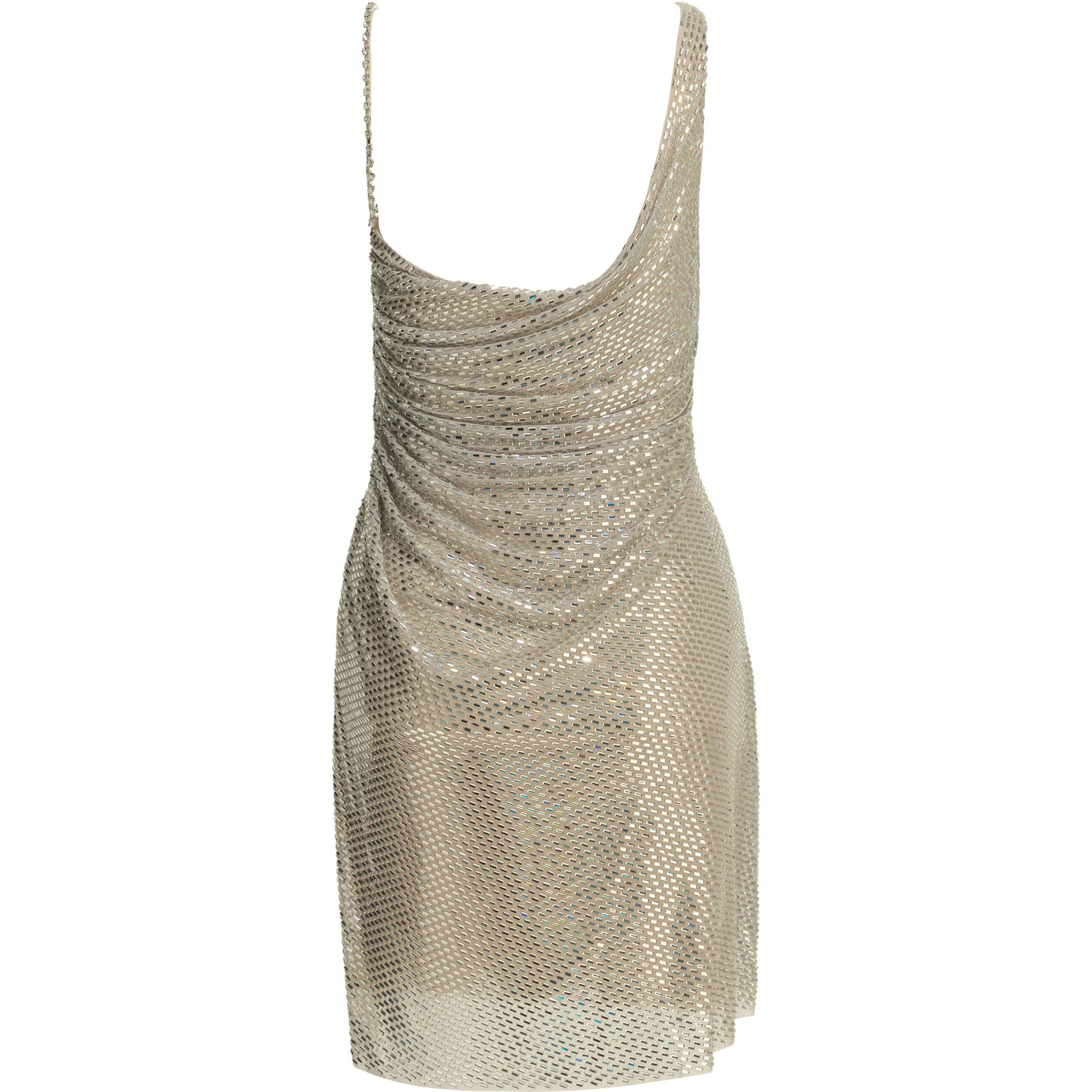 Short dress with rhinestones