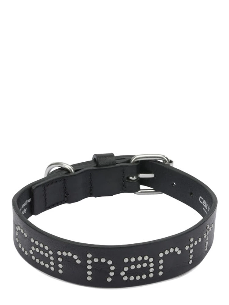 "Script Studs" Dog Collar S/M