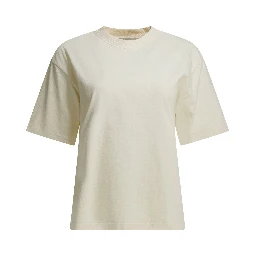 Crew neck T-shirt with reverse logo