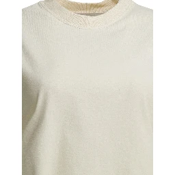 Crew neck T-shirt with reverse logo
