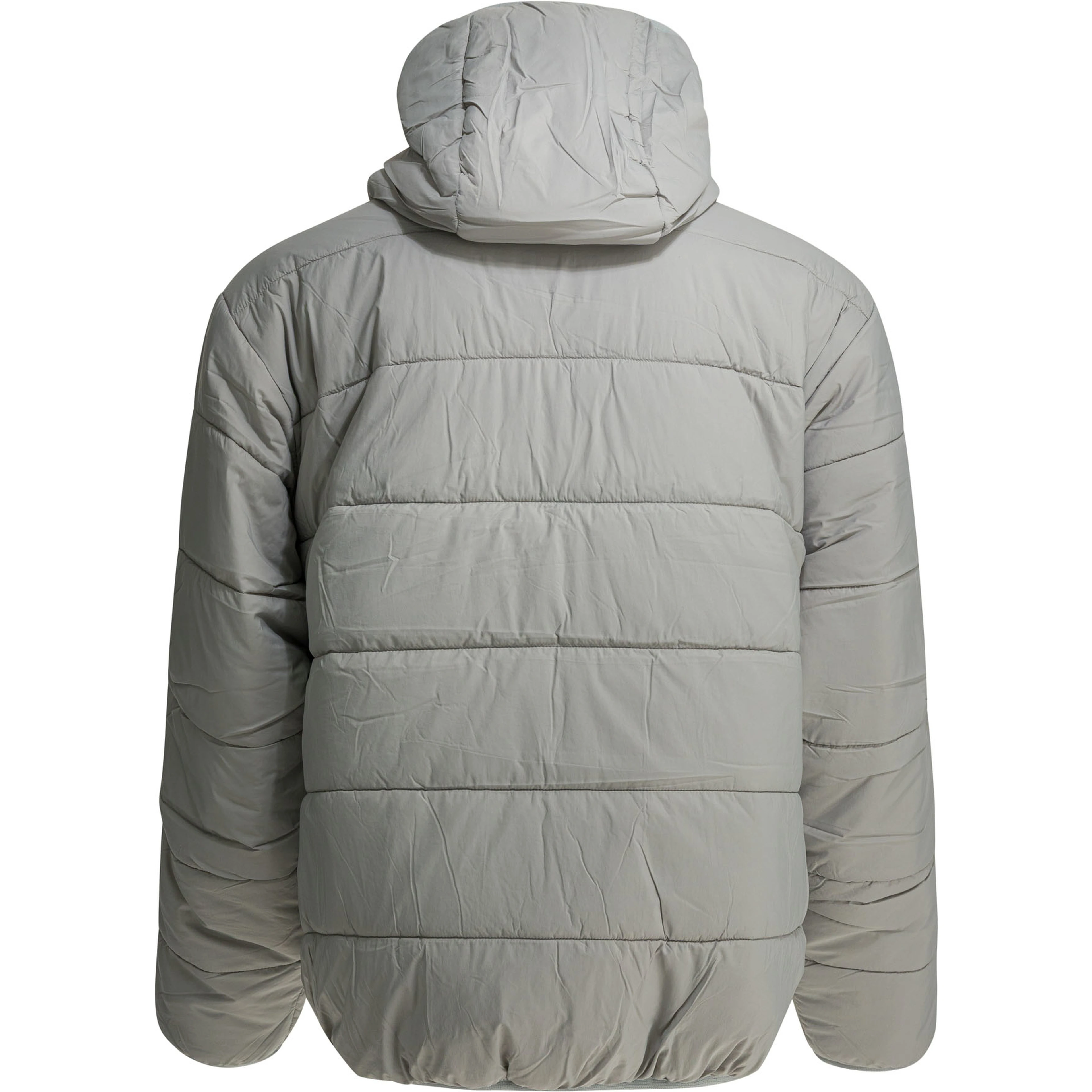 Reversible nylon short down jacket