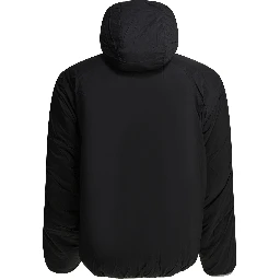 Reversible nylon short down jacket