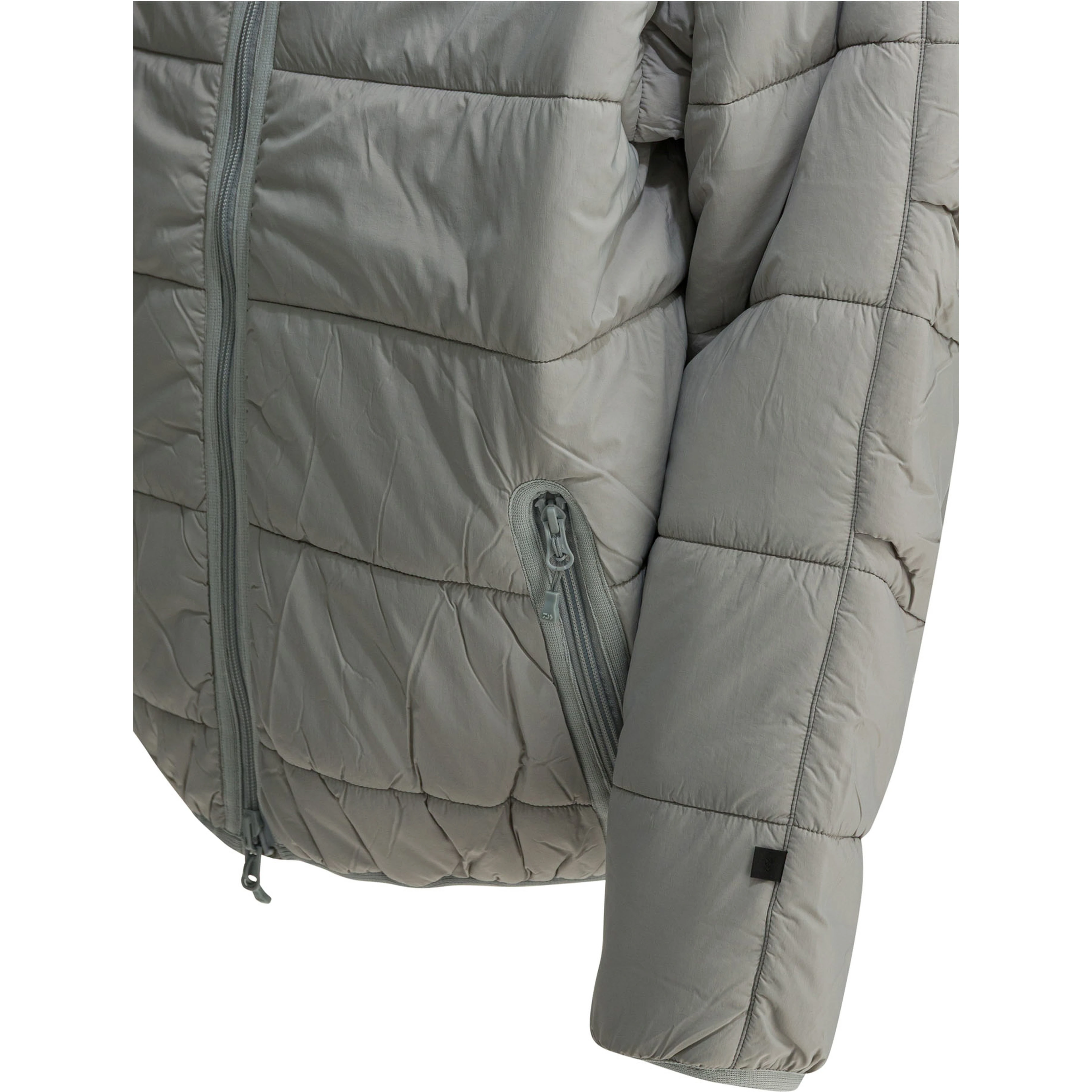 Reversible nylon short down jacket