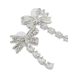 Dangling earrings with crystals
