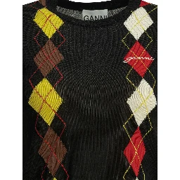 "Argyle" crewneck sweater