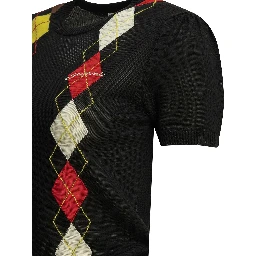 "Argyle" crewneck sweater