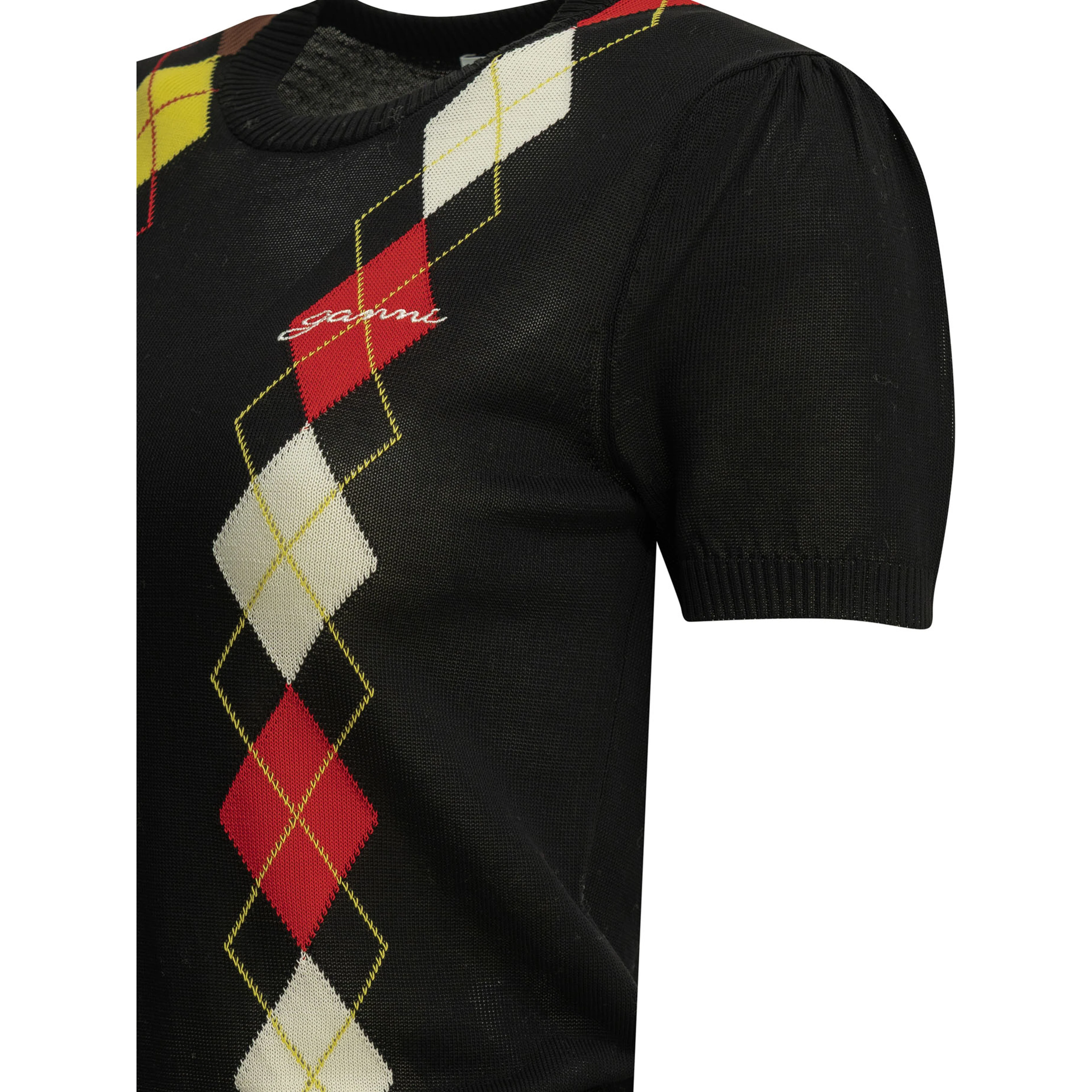 "Argyle" crewneck sweater