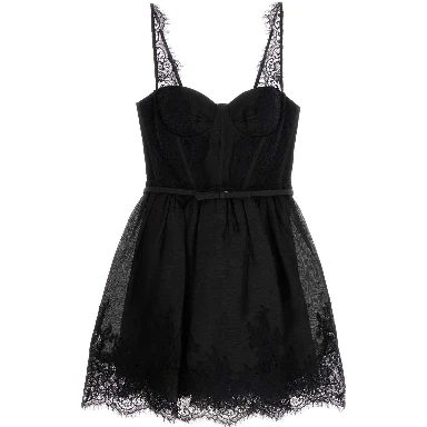 VALIANT LACE TRIM MINI DRESS